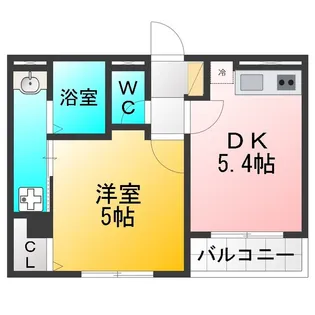 武蔵関パークマンションII【1階】の間取り
