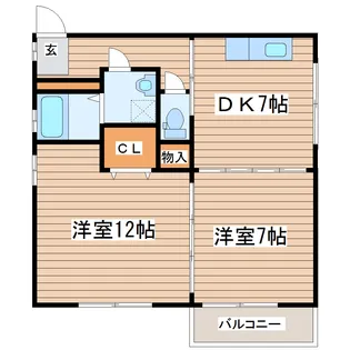 恒産桜ヶ丘【2階】の間取り