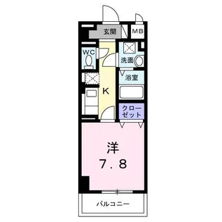 サンライズ 江平中町【4階】の間取り