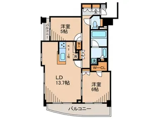 パークホームズ目黒アーバンレジデンス【10階】の間取り