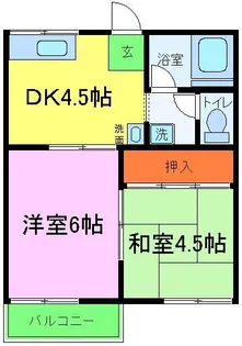 スイートム北川【2階】の間取り