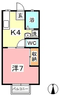 グリーンヒルズ C【2階】の間取り