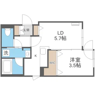 アルファグランデ麻生【1階】の間取り