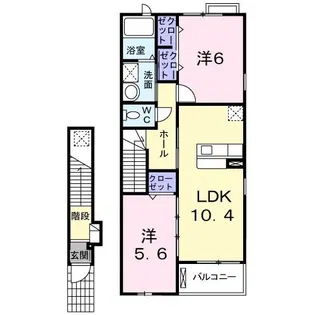 ジュネス【2階】の間取り