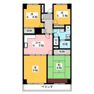 サン・コート井草【1階】の間取り