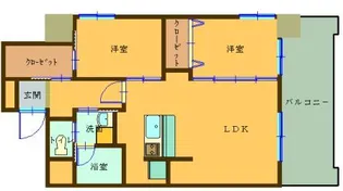 SAI宇宿【8階】の間取り
