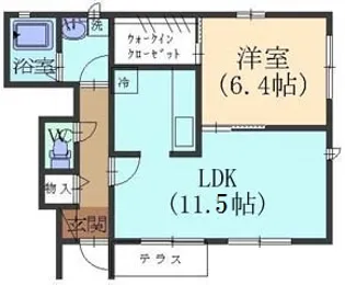 DEAR ZEN【1階】の間取り