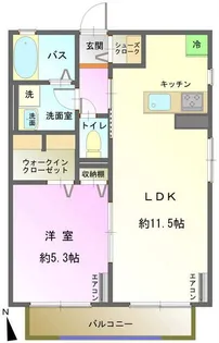 エクセルヴィレッジ【1階】の間取り