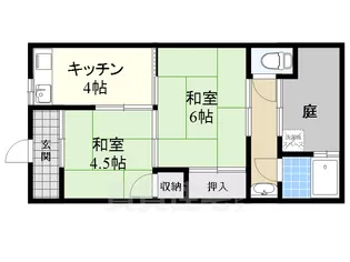 第3松友荘【1階】の間取り