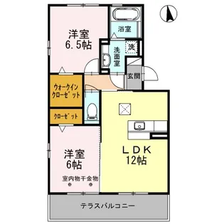 ハピネス コスモII【1階】の間取り