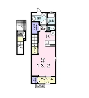 1Rの間取り画像
