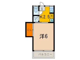 ラポ-ル中原【2階】の間取り