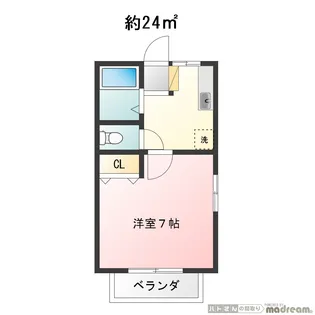 シティハイムプリムラ【2階】の間取り