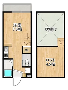 MODERN 西山A【2階】の間取り