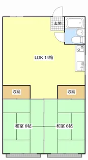 コーポ大地【2階】の間取り