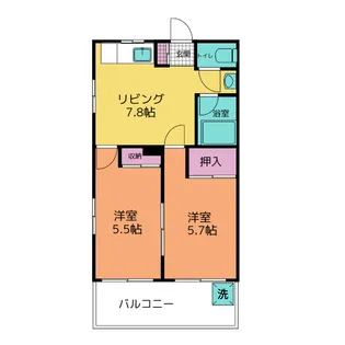 メゾン振甫【5階】の間取り