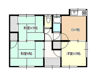 岡山県岡山市南区千鳥町【一戸建】の間取り