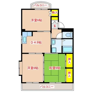 ヴィラ・エクシード I【3階】の間取り