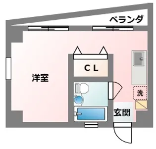 カスティージョとよみ【3階】の間取り