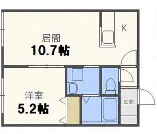 アルシオーネ北野【3階】の間取り