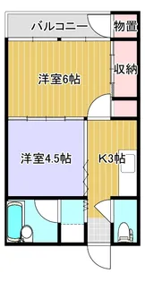 コーポさもと【2階】の間取り