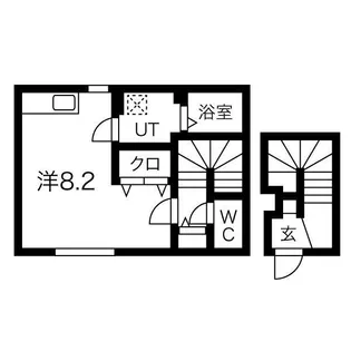 ドミール幸【2階】の間取り