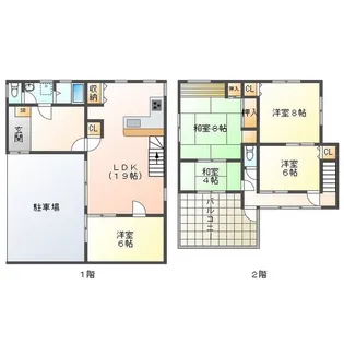 三重県津市南中央【一戸建】の間取り