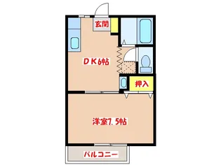 シェスタ翔【1階】の間取り