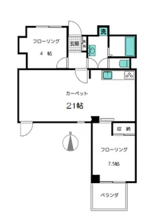 パセオ三光坂【3階】の間取り