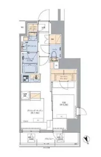 トラディティオ門前仲町【14階】の間取り