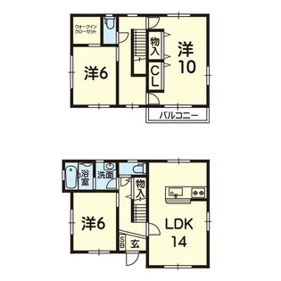 熊本県熊本市西区横手3【一戸建】の間取り