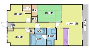 フェルティプラザ垂水・丘の街【5階】の間取り