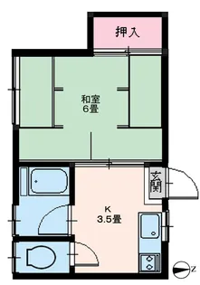 静気荘【1階】の間取り