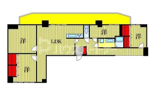 白樺フラッツ【7階】の間取り