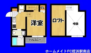 1SKの間取り画像