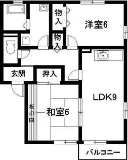 愛知県江南市前飛保町寺前【アパート】の間取り