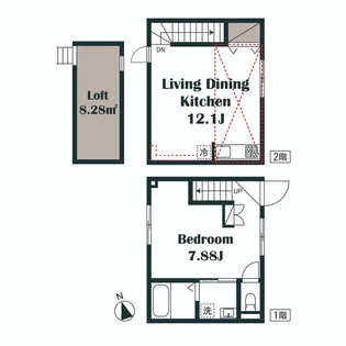 アゼリアハウス(ロフト付き)の間取り