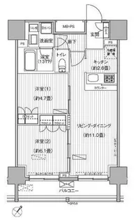 ヒューリックレジデンス駒込【12階】の間取り