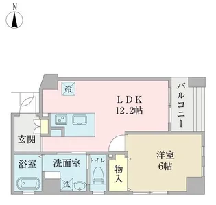 アイアージュ日野【5階】の間取り