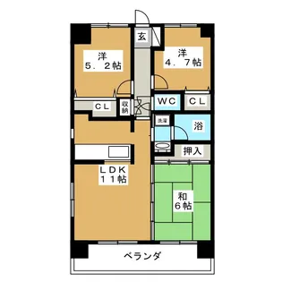 第5小島ビル【8階】の間取り
