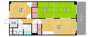 大阪府寝屋川市東神田町【マンション】の間取り
