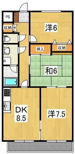 メゾンクレア【1階】の間取り