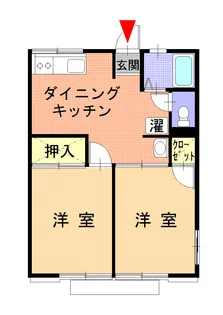 パインハイツ【1階】の間取り