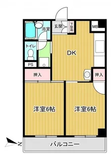 リバーサイド寿館【4階】の間取り