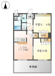 ブルー スカイ【1階】の間取り