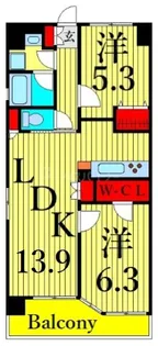 レジディア南千住【10階】の間取り