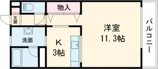 シュロス久根別【2階】の間取り