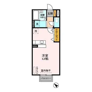 ビューラーVII【2階】の間取り