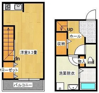群馬県高崎市箕郷町下芝【アパート】の間取り