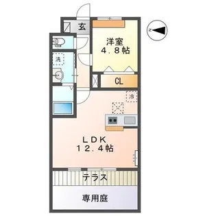 アムバルク【1階】の間取り